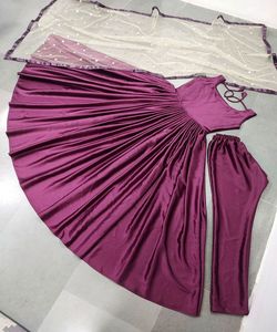 Kurti en coton prêt à l'emploi dernière mode robe rayonne Anarkali avec veste Dupatta tenue de soirée à bas prix pour femmes indiennes ApparelGarment - Product Image 5