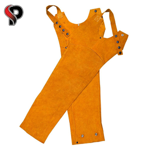 Protección de soldador PPE de la mejor calidad, Mangas de brazo de cuero, ropa de seguridad anticalor para el trabajo - Product Image 3