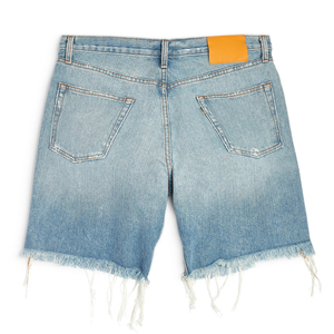 Streetwear Pantalones cortos vaqueros para hombre con bordado pesado, pantalones cortos casuales de algodón de verano para hombre - Product Image 2