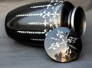 Adult Cremation Urns for Male/Female Funeral Urn for Human Ashes Decorative Urns for Ashes <b>Large</b> <b>Keepsake</b> <b>Box</b> (Black - 3) - Product Image 6