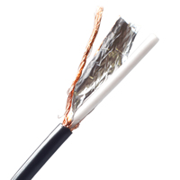 Cable Coaxial RG6 de Alta Calidad con Revestimiento de PVC LSZH de 75 Ohmios para Antena de Satélite y TV, para Sistemas de CATV