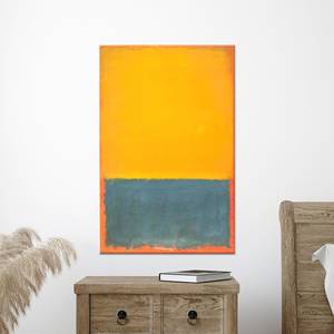 Lienzo de arte abstracto amarillo y gris - Impresión moderna para decoración de pared, 1 pieza en lienzo estirado - Product Image 1