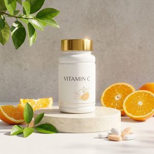 Flacon pharmaceutique rond en PET blanc de 100 cc avec bouchon à vis pour l'emballage de compléments vitaminiques, fabriqué au Vietnam - Product Image 5