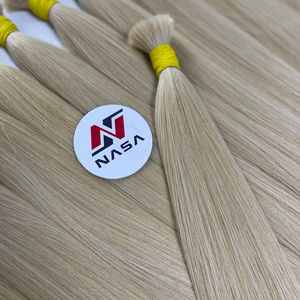 Prix de gros en vrac couleur personnalisée 100% cheveux vietnamiens vierges de haute qualité de Nasa Hair - Product Image 1