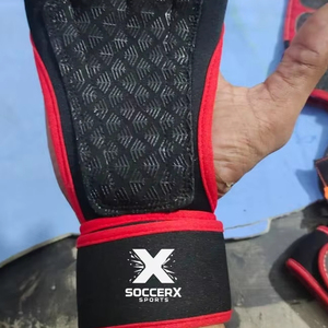 Gants de sport en daim respirant unisexe à demi-doigts, design personnalisé, musculation, haltérophilie, entraînement physique - Product Image 1