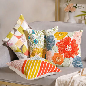 Indian Exporter Custom <b>Print</b> Cotton <b>Cushion</b> Cover with Contemporary Patterns for Sofa & Bed - Product Image 3