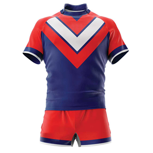 Uniforme de match de rugby en tissu maillé de polyester de qualité supérieure, tenue d'entraînement de rugby, tissu respirant de haute qualité - Product Image 5