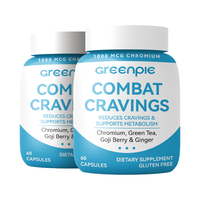 Greenpie Combat Cravings Capsules Chrome Thé Vert Baies de Goji Gingembre Soutien Métabolique Sans Gluten OEM Marque Privée
