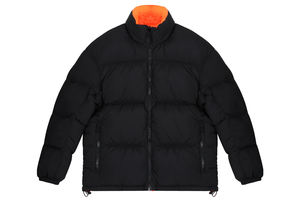 Veste matelassée épaisse d'hiver chaude à col montant, à blocs de couleur, zippée, style ski, rembourrage surdimensionné pour hommes - Product Image 4