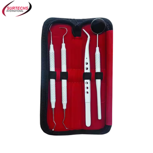 Kit d'examen dentaire de base certifié CE, ensemble de diagnostic dentaire manuel, classe III, réutilisable, garantie 1 an - Product Image 1