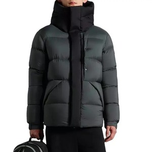 Veste matelassée d'hiver de haute qualité personnalisée, imperméable, style streetwear, avec col montant, 100% nylon, design personnalisé, logo frontal, fabriqué aux États-Unis - Product Image 5