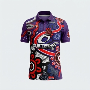 ผู้ผลิตมืออาชีพ เสื้อโปโลผู้ชายลายชนเผ่า สไตล์สตรีทแวร์ลำลอง ระบายอากาศได้ดี แห้งเร็ว ขายดี - Product Image 4