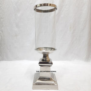 Décoration d'intérieur, utilisation de la vaisselle, porte-bougie unique, porte-bougie décoratif en argent de haute qualité, taille personnalisée, paires de 2 - Product Image 2