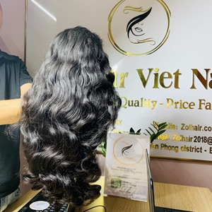 Peluca para HD Alta calidad Doble dibujado Onda del cuerpo Color natural Cabello humano Remy vietnamita Libre de químicos Mejor proveedor - Product Image 3