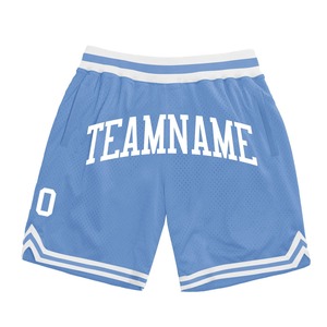 Vente en gros de vêtements de sport Industrie personnalisée Bleu clair Blanc Authentique Throwback Chemises Tops 100% Polyester Imprimé - Product Image 1