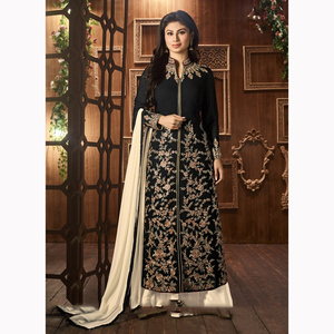 Vestidos de chifón bordados de boda de diseñadores paquistaníes para mujer Trajes Salwar Kameez de algodón de seda de 3 piezas en oferta - Product Image 5