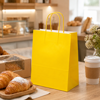 Bolsa de Regalo Gourmet para Tienda de Licores Especializados, Moderna y Exquisita, Resistente y Duradera, de 120 g/m², Ideal para Entrega de Pizza en Restaurantes