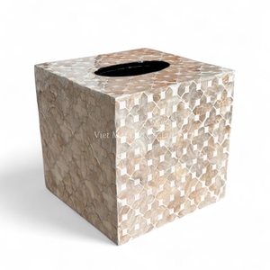 Caja de Pañuelos Hecha a Mano con Incrustaciones de Nácar, Accesorio Decorativo para el Hogar de Primera Calidad - Product Image 2