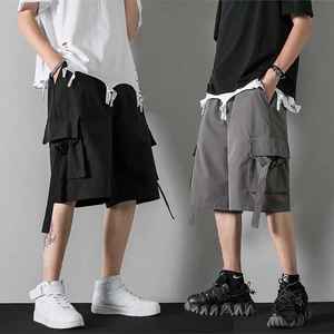 Verano nuevo diseño moda venta al por mayor de alta calidad pantalones cortos de carga de los hombres de verano de cinco puntos pantalones cortos de carga casuales multibolsillo - Product Image 4