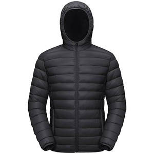 Chaqueta Acolchada Ligera para Hombre con Capucha, Resistente al Agua, Cortavientos, Aislante, Color y Diseño Personalizados OEM, Informal para Exteriores - Product Image 1