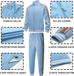 Haute qualité hommes décontracté sport Jogging survêtement à manches longues 2 pièces tenue grande taille Fitness gros survêtement pour l'automne - Product Image 4