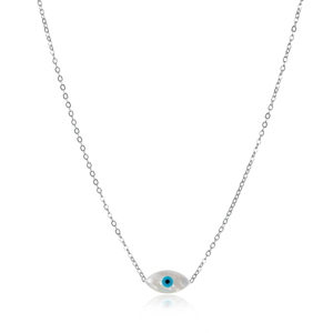 Collier avec pendentif œil turc fait à la main en argent sterling 925, bijoux tendance pour femmes - Product Image 5