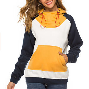 Sweat-shirt à capuche pour femme de haute qualité, sweat-shirt long personnalisé en molleton de coton avec étiquette de logo privé, pull d'hiver - Product Image 5