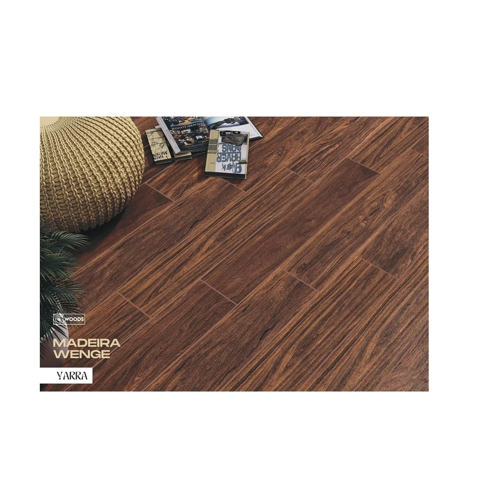 Direct Factory Supply 200 X 1200MM Madeira Wenge Tiles for Both the Floors and Walls Decoration from India Export