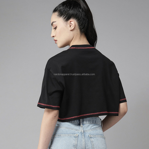 Nardon Apparel Custom Ladies Chaleco de fitness de alta calidad Deportes Manga corta Gimnasio Entrenamiento Crop Top Entrenamiento Casual Yoga Camiseta - Product Image 2