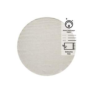 Rusticana 3106 Modern Knitted <b>Round</b> <b>Rug</b> <b>Jute</b> Based for Area <b>Rugs</b> & Sets - Product Image 1