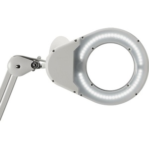 LED White Stand Magnifying Lamp with Glass Lens & Round Head 127 (5?) with Cover - Product Image 3