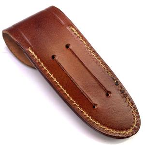 Fourniture directe d'usine pas cher prix couteaux pliants gaine en cuir bonne qualité Logo personnalisé gaine en cuir - Product Image 2