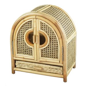 Chất Lượng Cao Tự Nhiên Mây Búp Bê Tủ Quần Áo Tủ Cho Trẻ Em Phòng Chơi Lưu Trữ Boho Đồ Nội Thất Nhà Trẻ Đồ Chơi Tổ Chức Handmade - Product Image 5