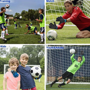 Gants de gardien de but de football de couleur personnalisée de haute qualité dernière conception avec tissu en cuir respirant - Product Image 5