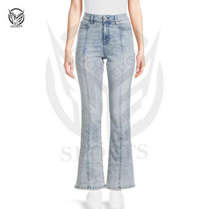 Usine de tissus sur mesure, fabrication de jeans de qualité supérieure, article très vendu, prix avantageux, jeans pour femmes. - Product Image 1