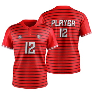 Maillot de baseball à fines rayures Maillot de baseball pour jeunes avec broderie personnalisée de haute qualité en gros - Product Image 1