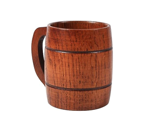 Taza de madera de acacia hecha a mano pulida natural de diseño único para beber con acero inoxidable Fabricante al por mayor Nuevo estilo - Product Image 2