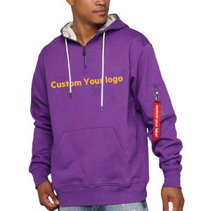 Streetwear surdimensionné écologique imprimé personnalisé pull à capuche en coton avec des options de teinture unie et de broderie pour les commandes de marques - Product Image 1