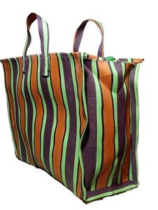 Grands sacs à provisions écologiques en polypropylène recyclé, sac à linge réutilisable en plastique durable fabriqué en Inde - Product Image 3