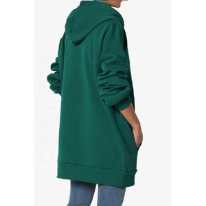 Sudaderas con capucha de entrenamiento para correr de invierno de alta calidad para mujer, sudaderas con logotipo personalizado de talla grande, sudaderas lisas al por mayor - Product Image 5