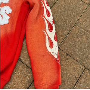 Custom Men's <b>Zip</b>-<b>Up</b> <b>Hoodie</b> with Embroidered Logo Streetwear Pattern Sun Fade Effect <b>Cropped</b> Design for Winter - Product Image 5