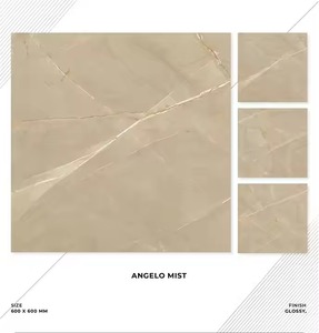 Carreaux de bois Sol rustique 60X60cm Effet marron Grain de porcelaine pour carrelage en bois pour revêtement de sol Carreaux de porcelaine fabriqués en Inde - Product Image 1