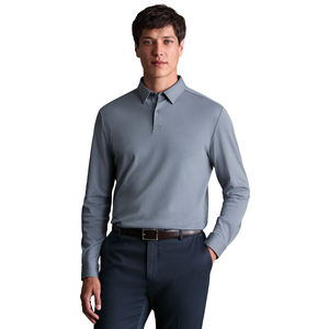 Camisetas de Manga Larga para Hombre, Tejidas, Color Malva Oscuro, Estampado Informal, Logotipo Personalizado, Venta al por Mayor, MOQ Bajo 10 - Product Image 1