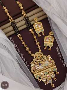 Mangalsutra chapado en oro para mujer, diseñador del orgullo, lo último - Product Image 6