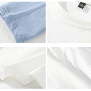 2024 nouveau Streetwear personnalisé pour hommes à manches longues T-Shirts Double couche avec coton sérigraphie Logo motif solide 100% coton - Product Image 5