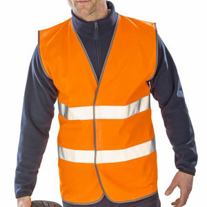Gilet de sécurité pour homme, haute visibilité, réfléchissant, imperméable, protection de sécurité, 100% polyester, pour la sécurité routière - Product Image 6