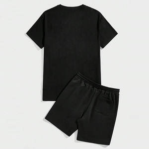 ชุดกางเกงขาสั้นสองชิ้นสำหรับออกกำลังกายในยิมของผู้ชายชุดออกกำลังกายแบบสองชิ้นขนาดพิเศษสไตล์ทางการสวมใส่สบายระบายอากาศได้ดีสำหรับฤดูร้อน - Product Image 2