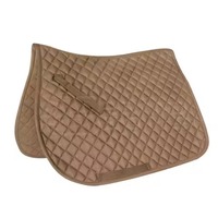 Tapis de selle en cuir de compétition pour dressage et saut d'obstacles, taille complète, en satin, avec mousse contour et antidérapant, équipement équin de qualité supérieure