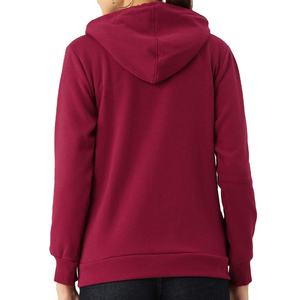 Sudadera con Capucha Informal Personalizada para Mujer, con Cierre, Ajustada, Cómoda, Color Azul Bebé, Transpirable, con Cordón, 100% Algodón, Felpa, Invierno, Otoño - Product Image 3