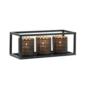 Porte-bougie décoratif élégant en métal pour la décoration de table, le style de la maison et les cadeaux - Product Image 3